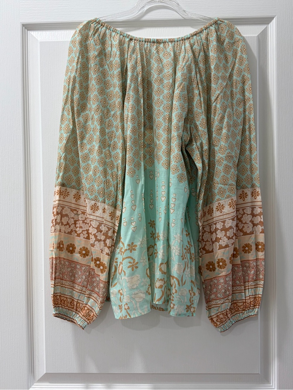Spell Sweet Nothings Boho Tie-Front Peasant Blouse Top NWT - Picture 11 of 14